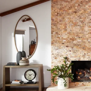 Shop Ellipse Mirror Oval Antique Brass Mirrors